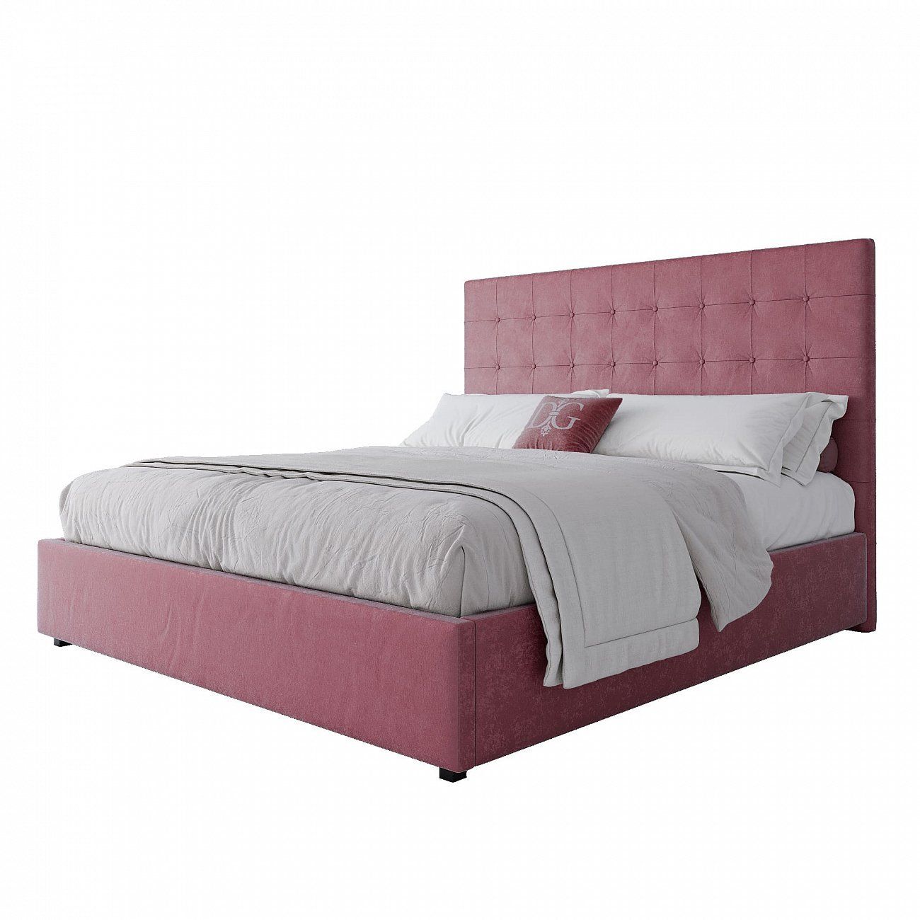 Double Bed 180x200 Dusty Rose Royal Black