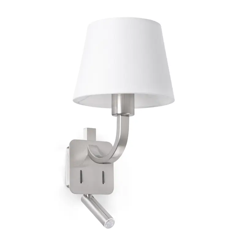 Wall lamp Essential nickel+white 29341