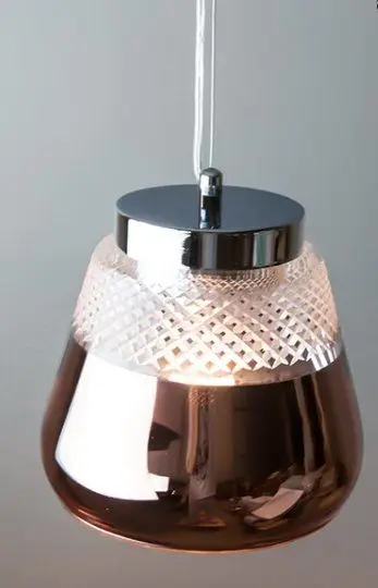 Pendant lamp Glass Copper by Romatti