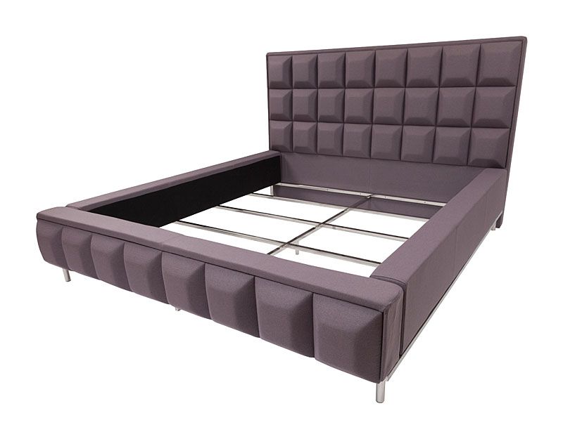 Кровать двуспальная 180х200 см фиолетовая Barrywhite