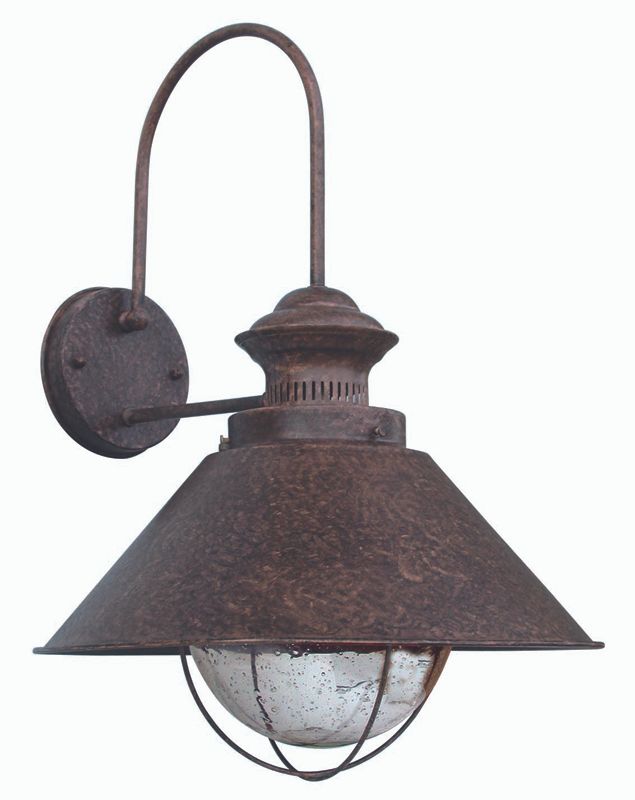 Outdoor wall lamp Nautica rust brown 71128
