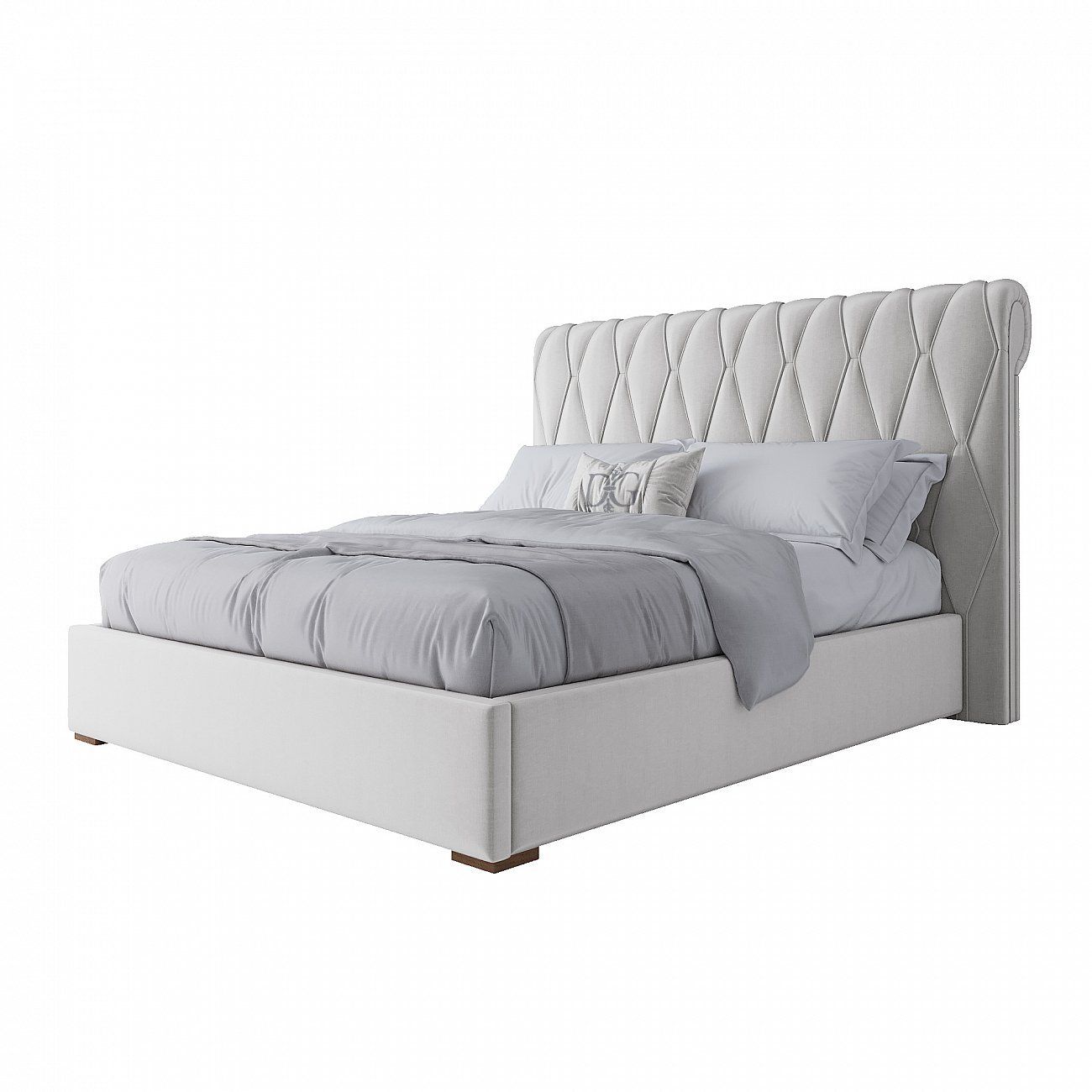Double bed 160x200 white Bluemoon