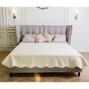 Double bed 160x200 cm grey Husk