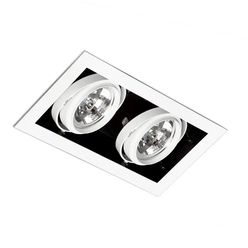 Встраиваемый светильник Gingko QR 111 with frame white 03030201