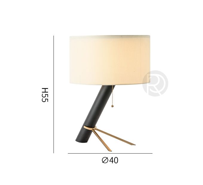 Designer table lamp HUMBER by Romatti