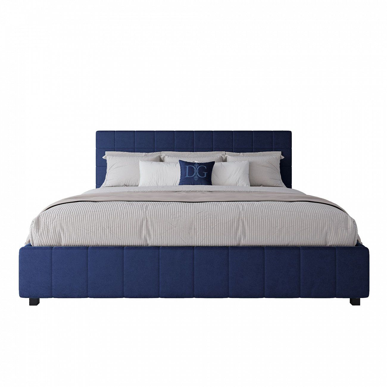 Bed Shining Modern euro 200x200 cm blue