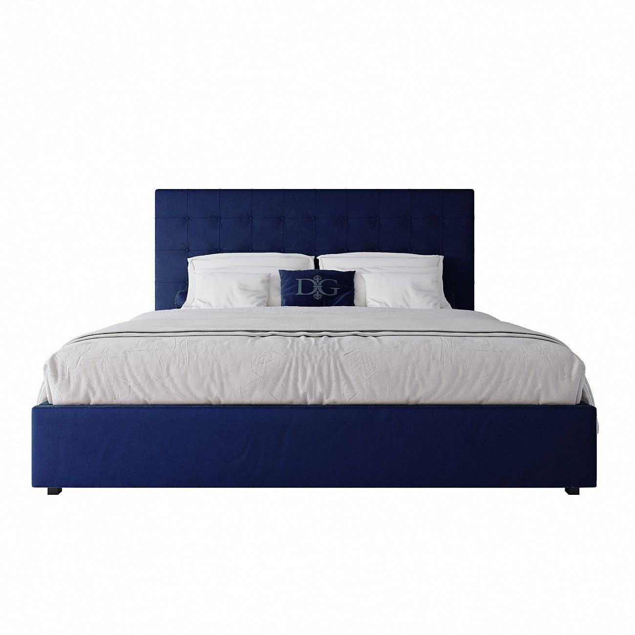 Large bed 200x200 Royal Black blue