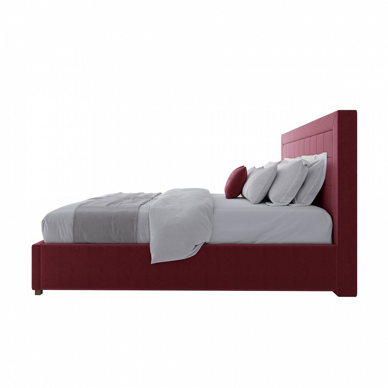 Кровать двуспальная 180х200 см красная Elizabeth