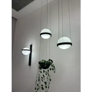 Дизайнерский подвесной светильник из стекла PALMA by Romatti