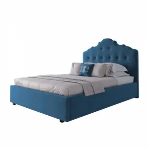 Teenage bed made of velour 140x200 sea wave Palace