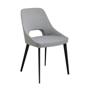 Обеденный стул A203 /4101 серый тканевый на металлических ножках A203