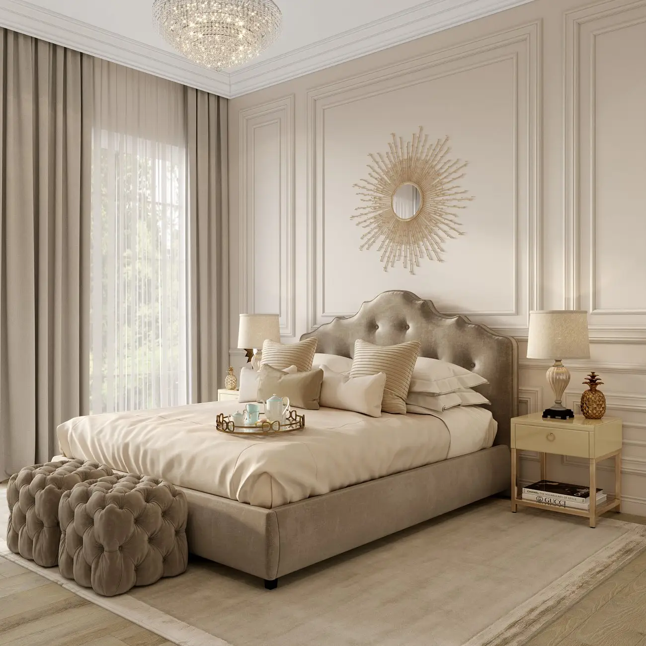 Кровать полутораспальная подростковая с мягким изголовьем 140х200 см серо-коричневая Palace