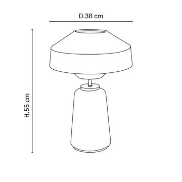 Table Lamp MOKUZAI CHAPEAU by Market Set
