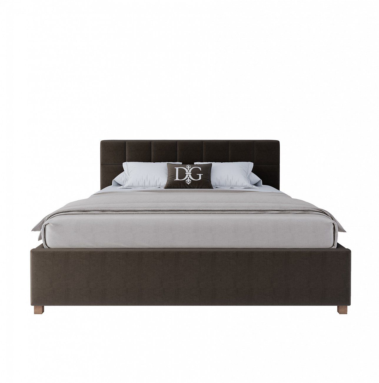 Кровать двуспальная 160х200 коричневая Wales