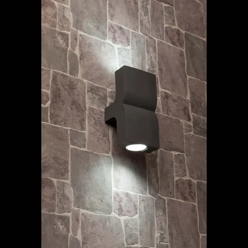 Outdoor wall lamp Klamp dark grey 74408