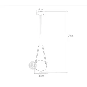 Подвесной светильник Loop Brass by Romatti
