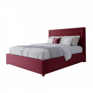 Double bed 160x200 cm red Elizabeth