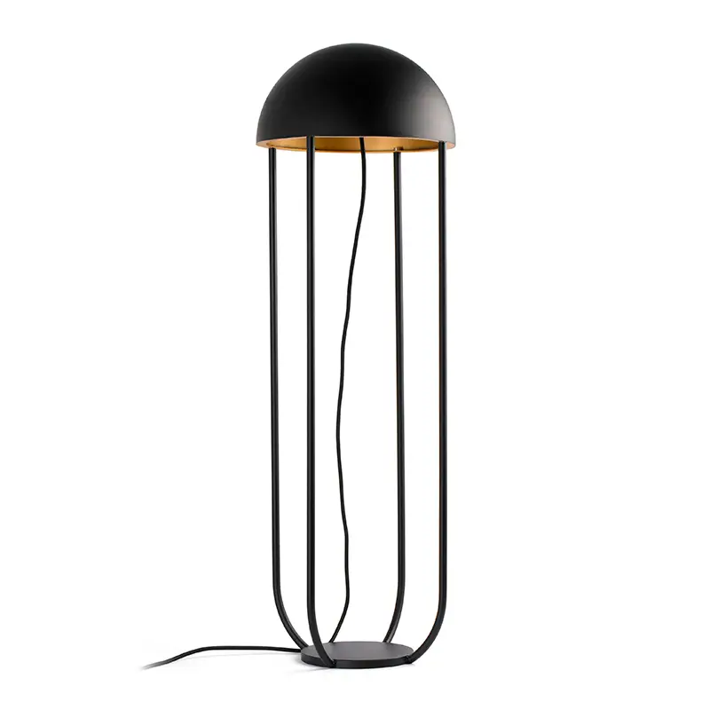 Jellyfish black+gold floor lamp 24521
