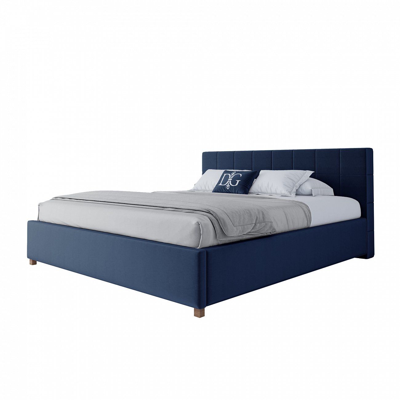 Double bed 180x200 blue Wales