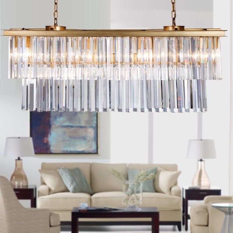 FRINGE RECTANGULAR chandelier by Romatti