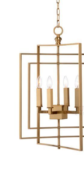 Chandelier House Cube Small Gold by Romatti