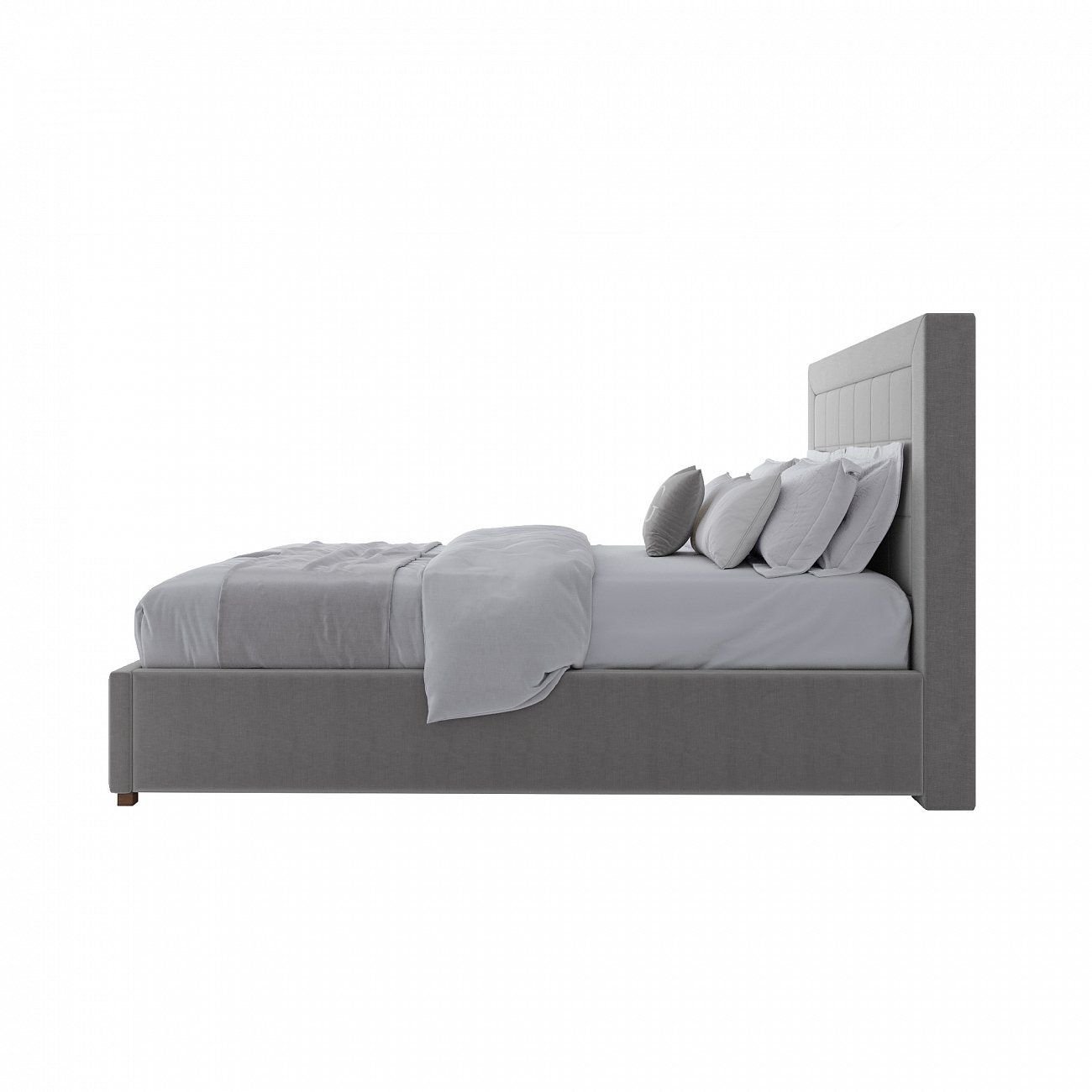 Teenage bed with a soft backrest 140x200 beige Elizabeth