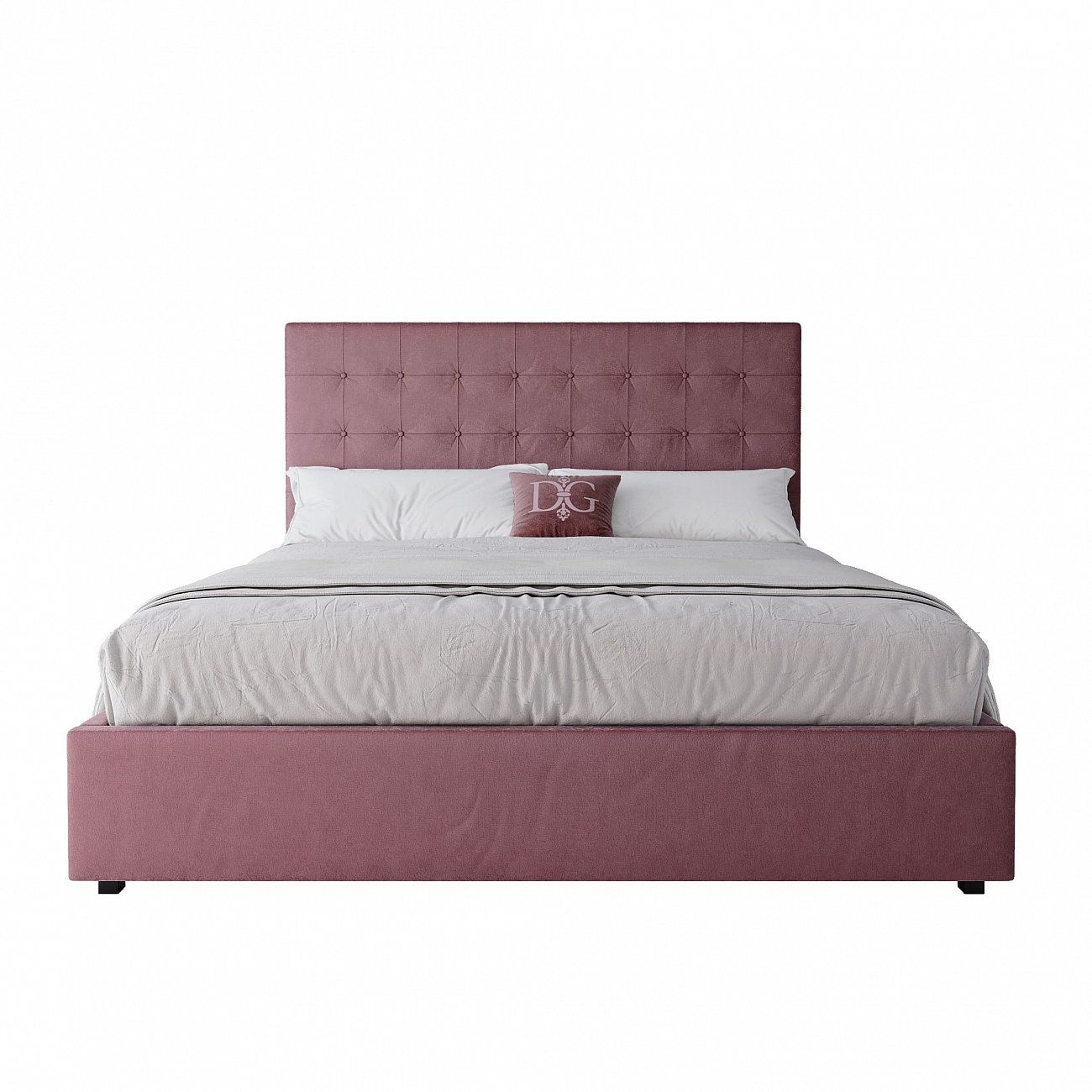 Double Bed 180x200 Dusty Rose Royal Black