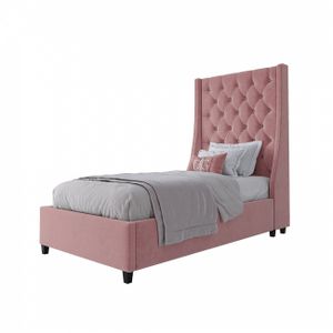 Кровать односпальная 90х200 Ada розовая МР
