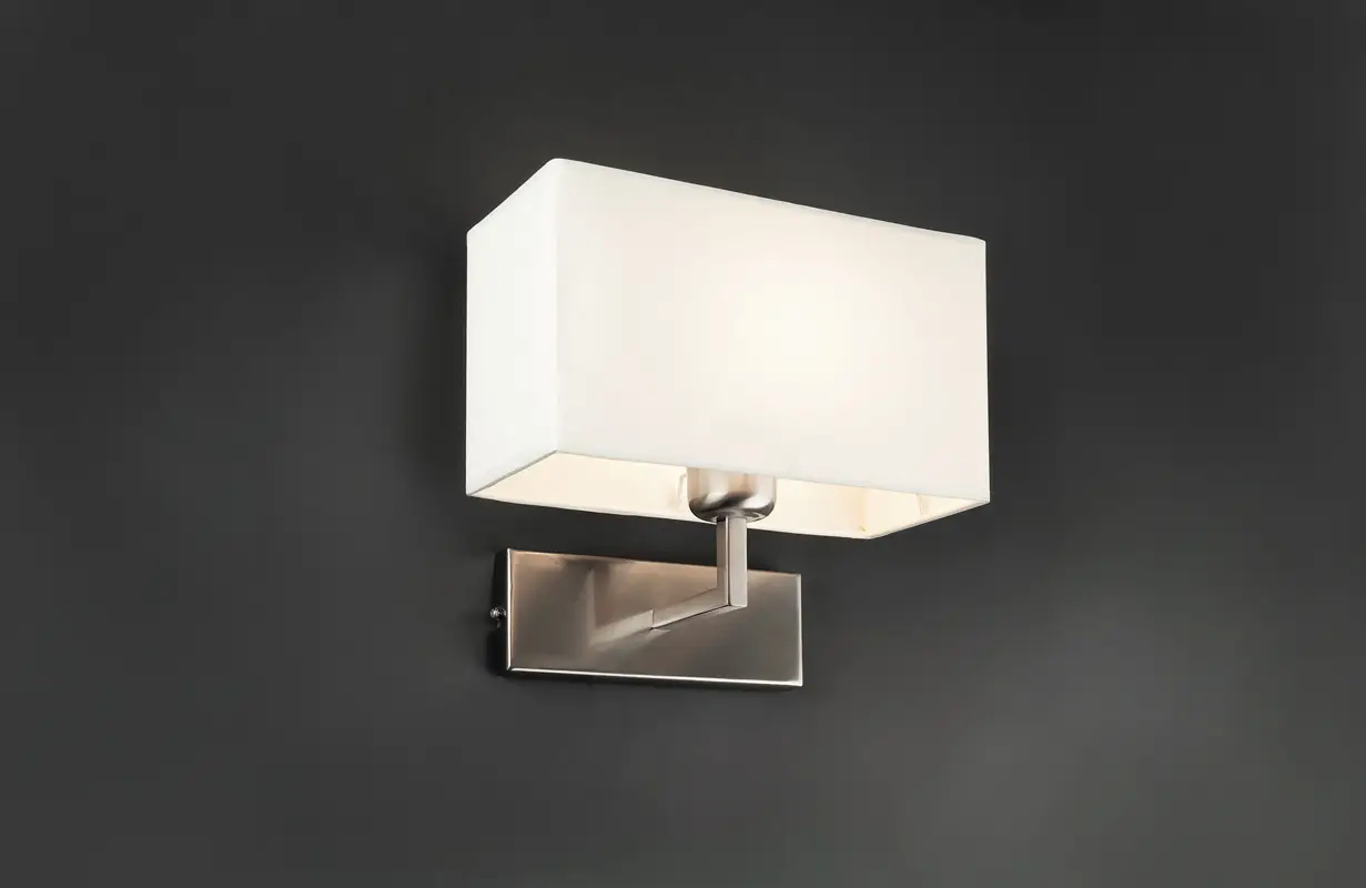 Wall lamp Roda nickel+white 62988