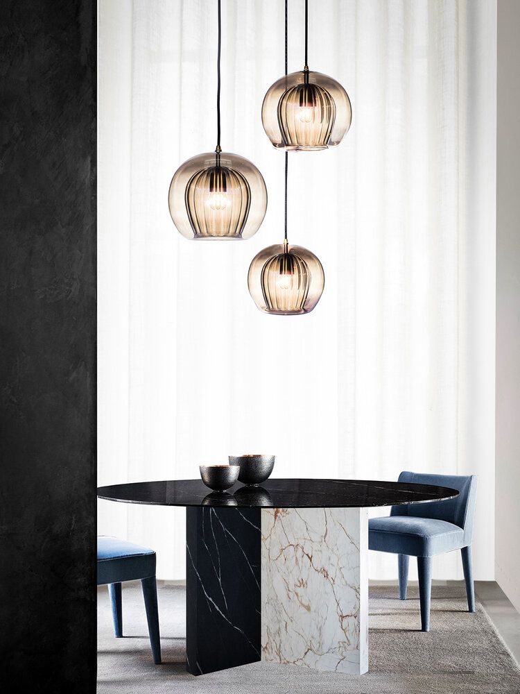 Pendant lamp PLEATED CRYSTAL by Marc Wood
