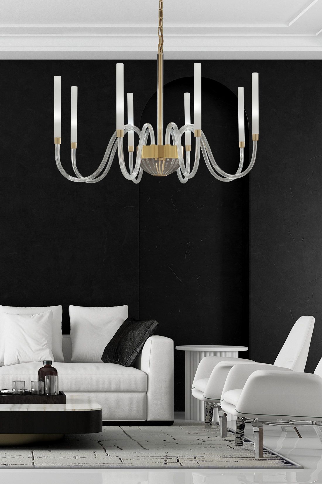 TYRA chandelier by Euroluce