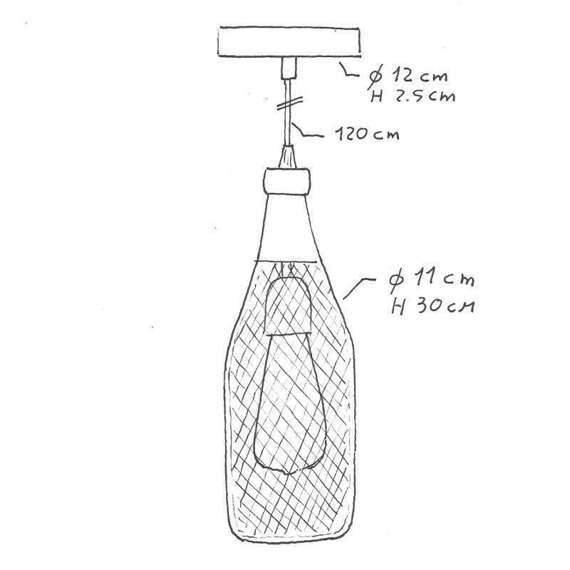 Magnum bottle by Cables Pendant lamp