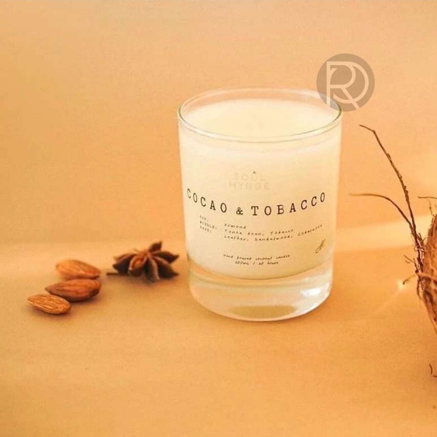 COCOA & TOBACCO Scented candle by Romatti