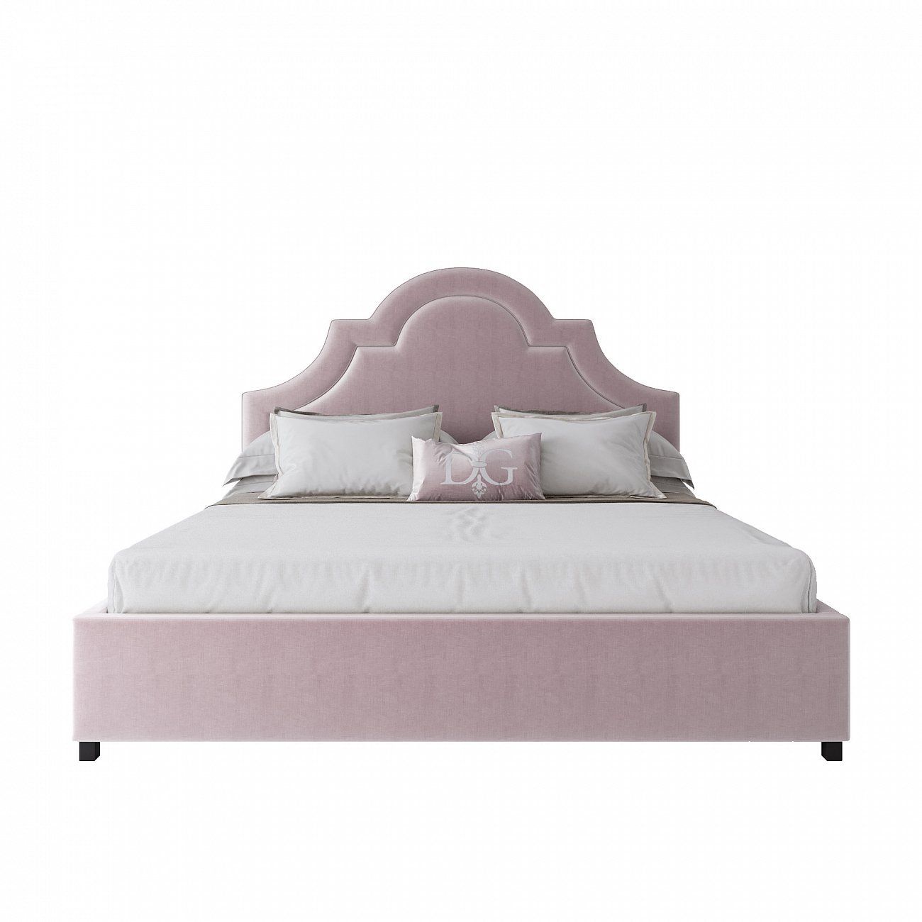 Double bed 180x200 cm pink Kennedy
