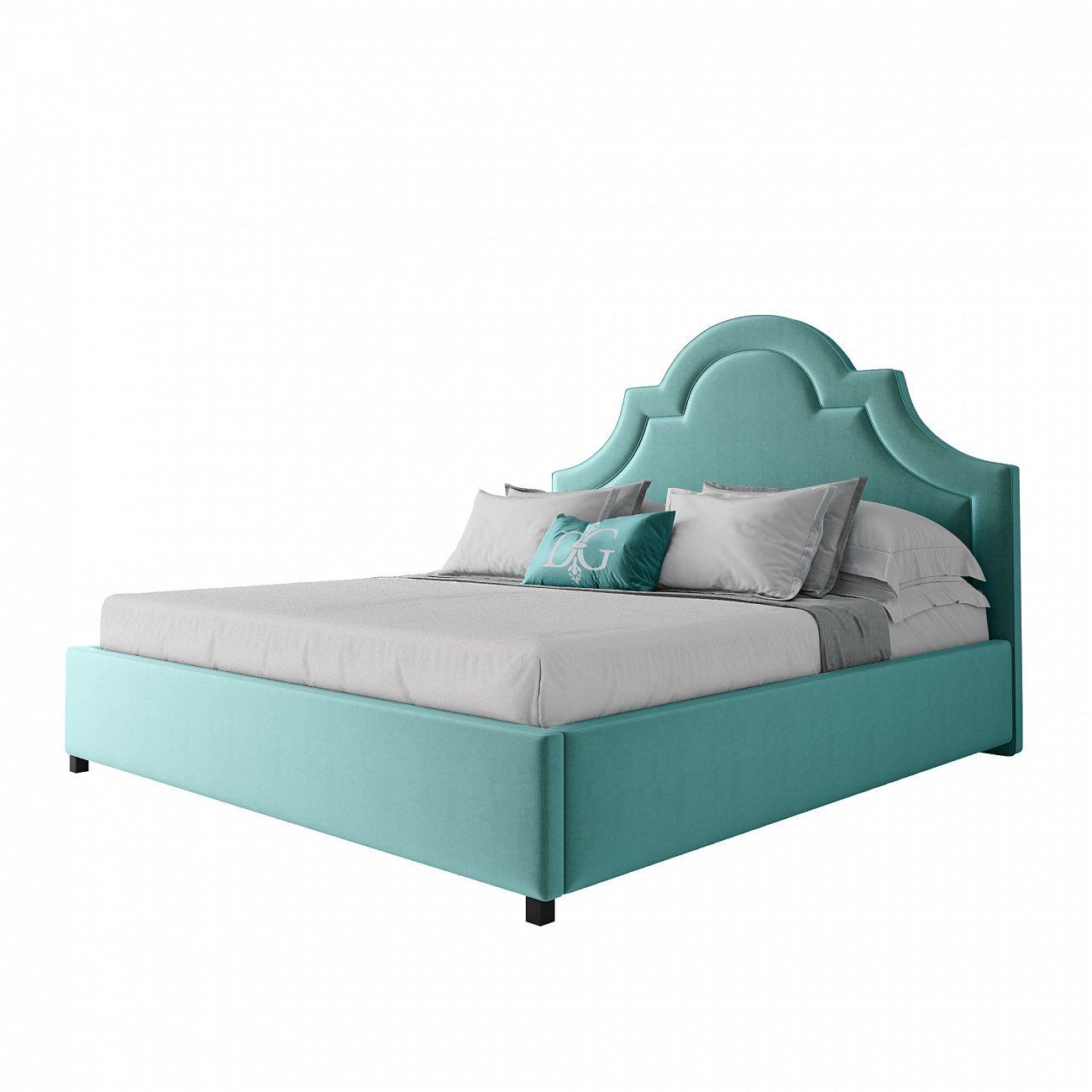Double bed 180x200 turquoise Kennedy
