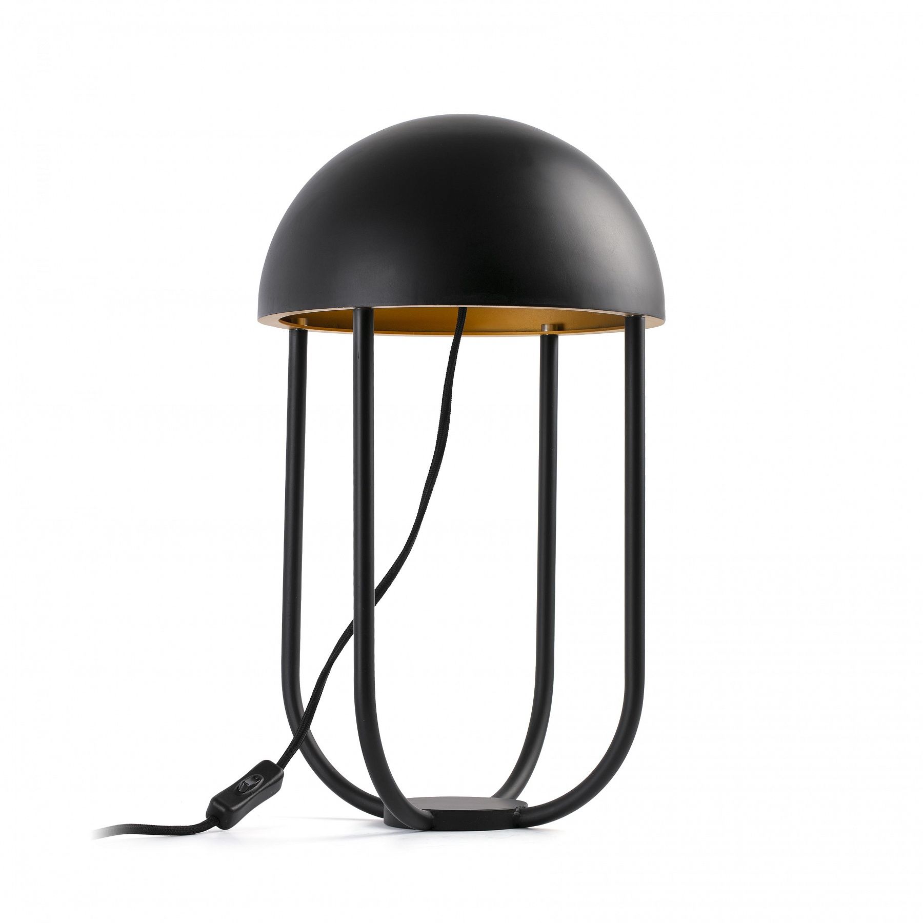 Лампа настольная Jellyfish black+gold 24522