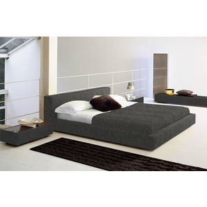 Double bed 160x200 cm grey Squaring Basso
