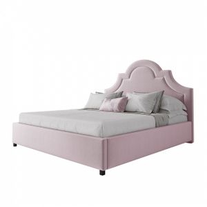 Кровать двуспальная 180х200 см розовая Kennedy