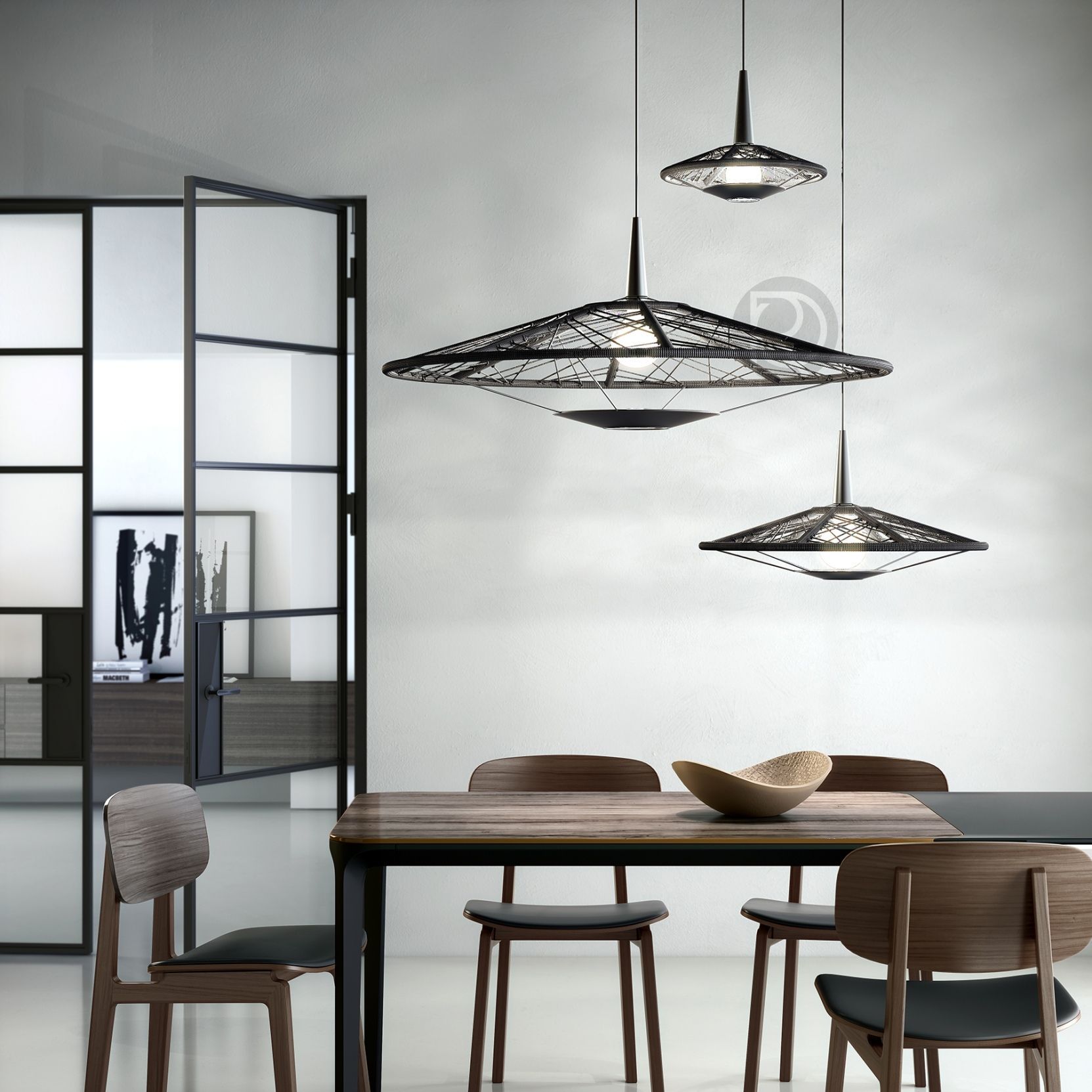 Hanging lamp CARPA by Forestier