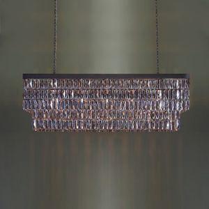 CRYSTAL RECTANGULAR chandelier by Tigermoth