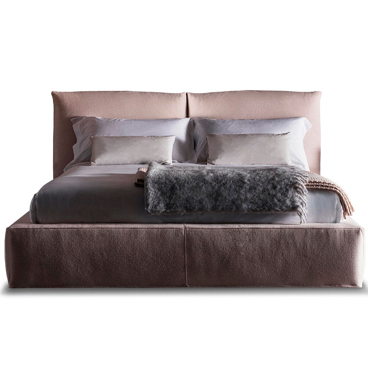 Double bed 180x200 cm beige Soap