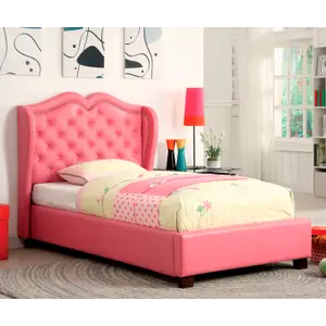 Кровать односпальная 90х200 см Twin Platform розовая