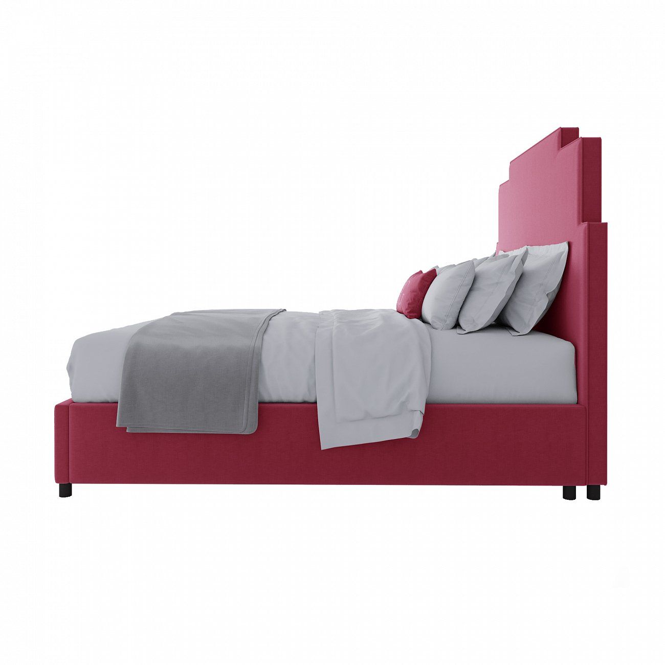 Кровать двуспальная 160x200 см розовая Paxton Bed Dusty Rose