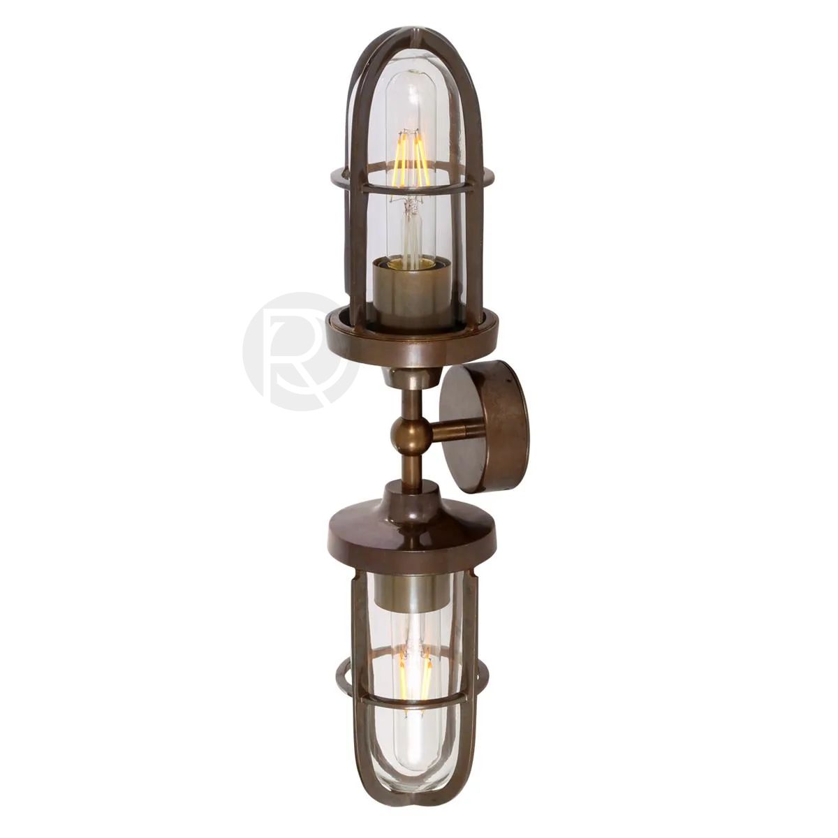 Designer wall lamp (Sconce) CLAYTON DOUBLE by Mullan Lighting