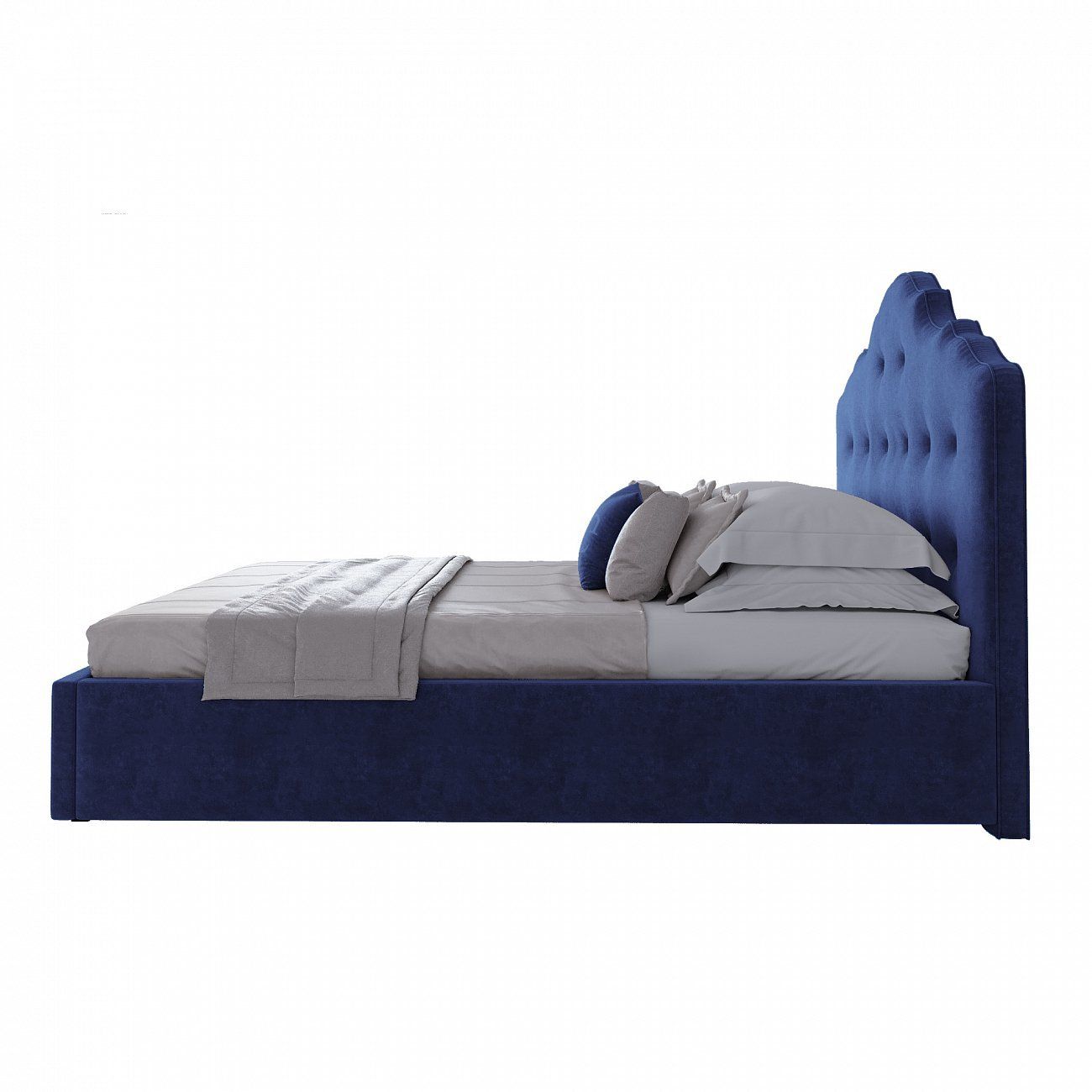 Кровать подростковая 140х200 синяя Palace