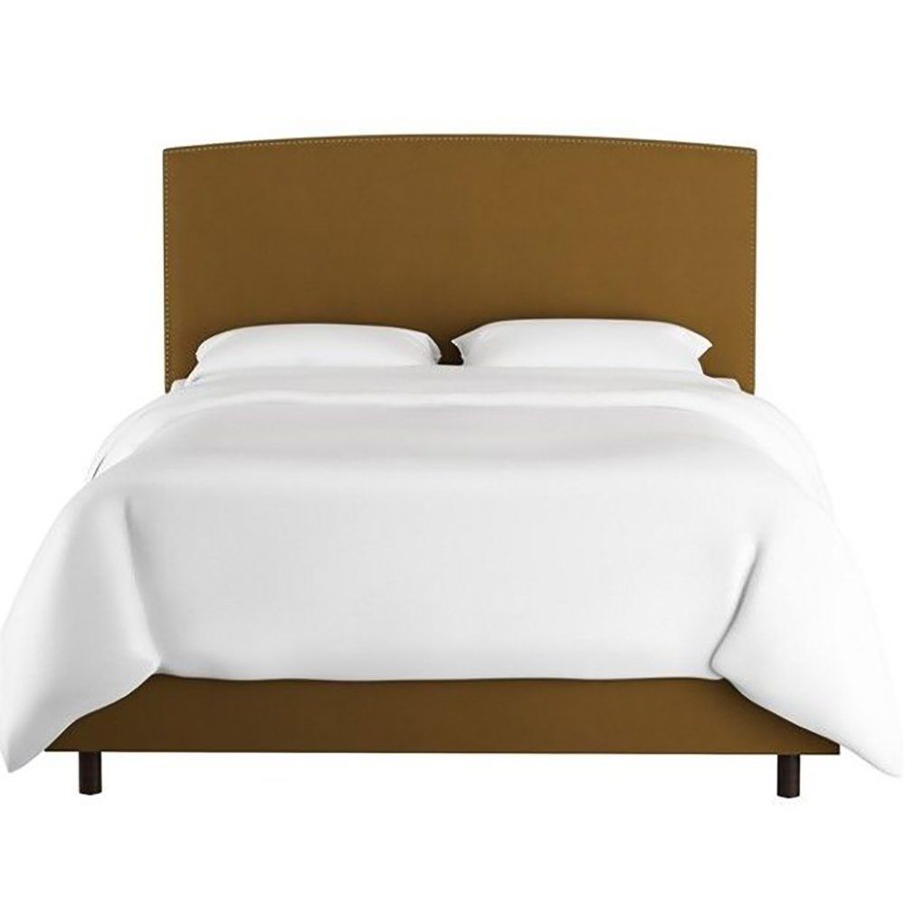 Кровать двуспальная 180х200 см коричневая Everly Sand