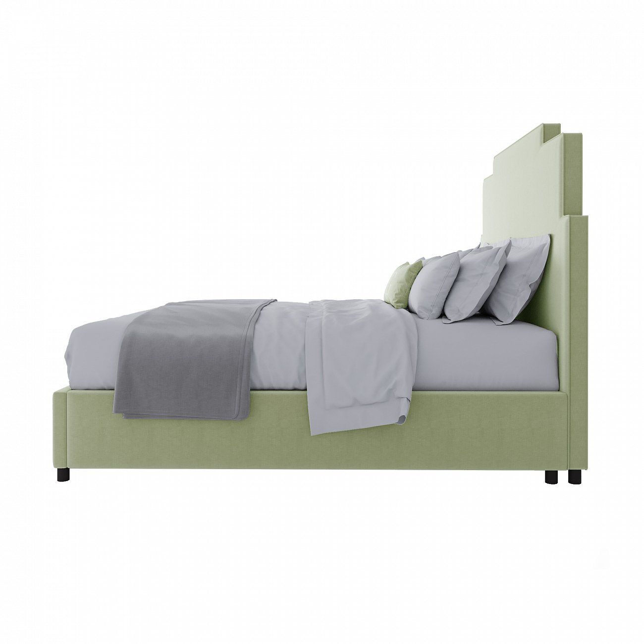 Double Bed 160x200 Green Paxton Bed Mint