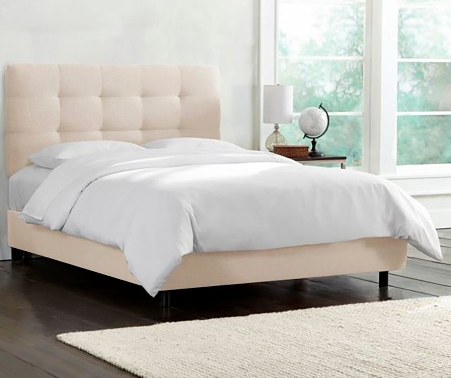 Double bed 180x200 white Alice Tufted Talc