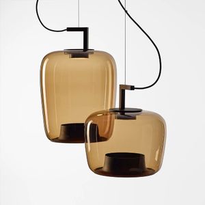 Дизайнерский подвесной светильник из стекла GRONA by Romatti
