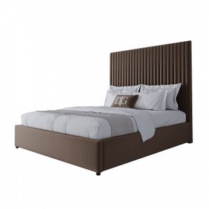 Double bed 160x200 brown Mora